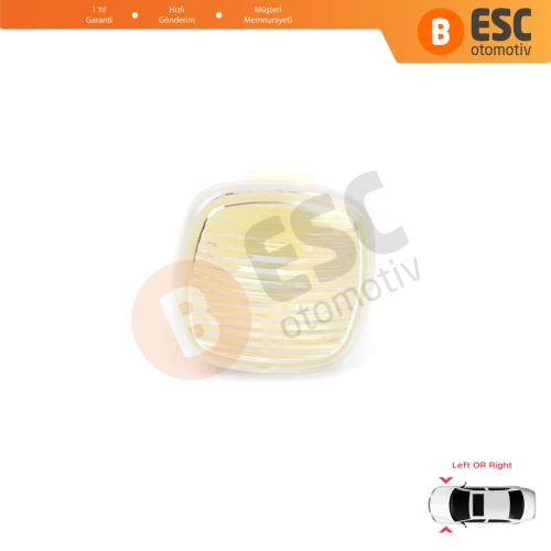 Audi A3 A4 A8 Skoda Fabia Rapid Octavia Superb Roomster Seat Cordoba Ibiza Toledo 1U0949127 İçin Yan Çamurluk Sinyali Beyaz 