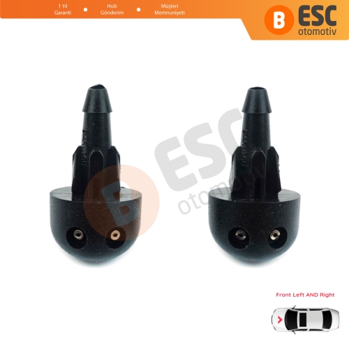Renault Clio MK2 Symbol Thalia MK1 MK2 7700413545  İçin 2 Adet Ön Cam Silecek Su Fıskiye Memesi
