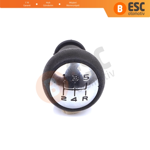 Peugeot 106 107 206 207 208 301 306 307 308 406 508 605 807 Partner Citroen C1 C2 C3 C4 C8 Elysee Saxo 2403AJ İçin Siyah Krom Renk 5 Vites Topuzu