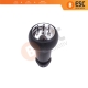 Peugeot 106 107 206 207 208 301 306 307 308 406 508 605 807 Partner Citroen C1 C2 C3 C4 C8 Elysee Saxo 2403CN İçin Siyah Krom Renk 5 Vites Topuzu