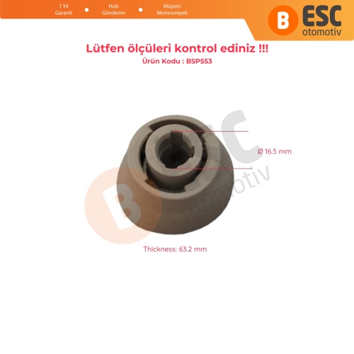 Renault Dacia Nissan Opel İçin Bej Krom Vites Topuzu 328650024R