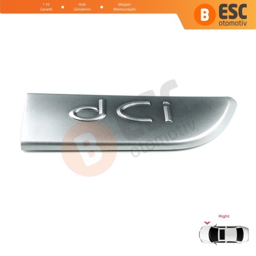 Renault Megane MK2 Scenic MK2 8200717150 İçin Sağ Krom DCI Amblemi Yazısı 8200717150