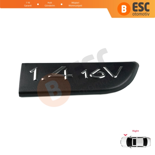 Renault Megane MK2 Scenic MK2 8200209128 İçin Sağ Taraf 1 4 16V Amblem Yazısı 8200209128