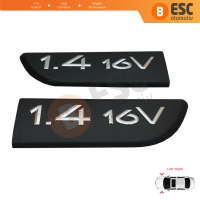 Renault Megane MK2 Scenic MK2 8200209128 İçin 2 Parça Sağ ve Sol Taraf 1.4 16V Monogram Amblemi Yazısı 