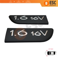 Renault Megane MK2 Scenic MK2 8200209130İçin Siyah 1 6 16V Amblem Yazısı