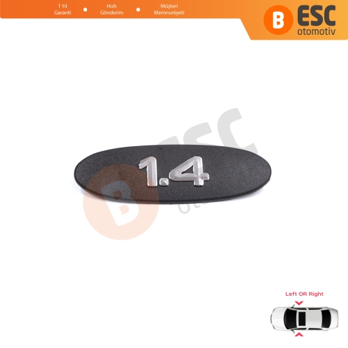 Renault Clio MK2 II BB CB Kangoo MK1 FC KC 7700422223 İçin Siyah 1.4 Sağ veya Sol Kapı Bandı Çıta Yazısı 