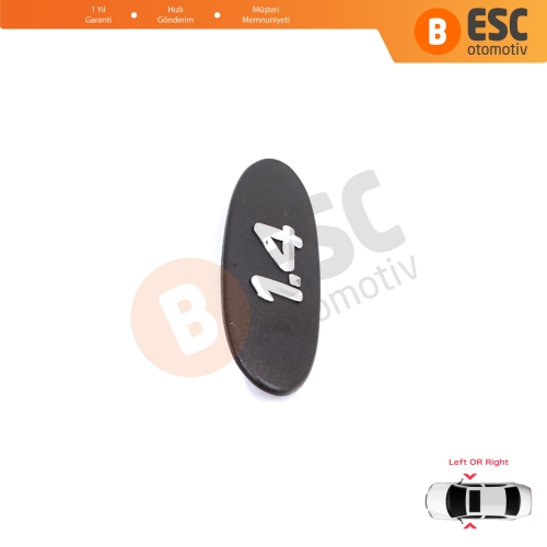 Renault Clio MK2 II BB CB Kangoo MK1 FC KC 7700422223 İçin Siyah 1.4 Sağ veya Sol Kapı Bandı Çıta Yazısı 