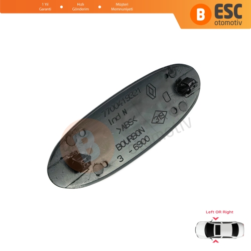 Renault Kangoo MK1 X76 KC0/1 Express 1997-2009 7700310092 İçin Siyah D65 Sağ veya Sol Kapı Bandı Çıta Yazısı 