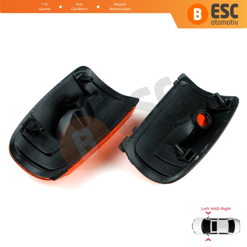 Ford Transit MK8 T18 V363 2013-On 1847390 1847388 İçin Yan Ayna Sinyali Turuncu Sağ ve Sol