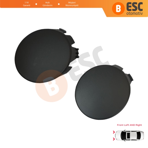 Renault Clio MK2 II BB CB Symbol Thalia MK1 I LB 1998-2016 7701209099 İçin Sağ ve Sol Ön Tampon Sis Far Kapağı (Sissiz)
