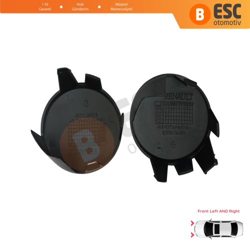 Renault Clio MK2 II BB CB Symbol Thalia MK1 I LB 1998-2016 7701209099 İçin Sağ ve Sol Ön Tampon Sis Far Kapağı (Sissiz)