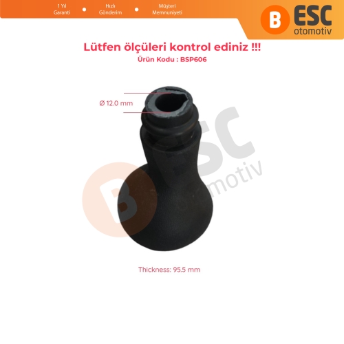 Fiat Doblo MK1 119 223 2000-2010 735330197 İçin Siyah Renk 5 İleri Vites Topuzu