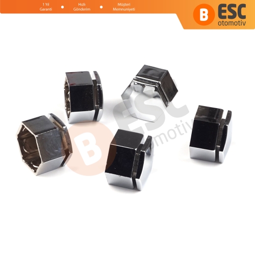 Opel Insignia A G09 2008-2017 13283158 İçin 5 Adet Krom Renk Plastik Bijon Kapağı 21 mm * 22 mm