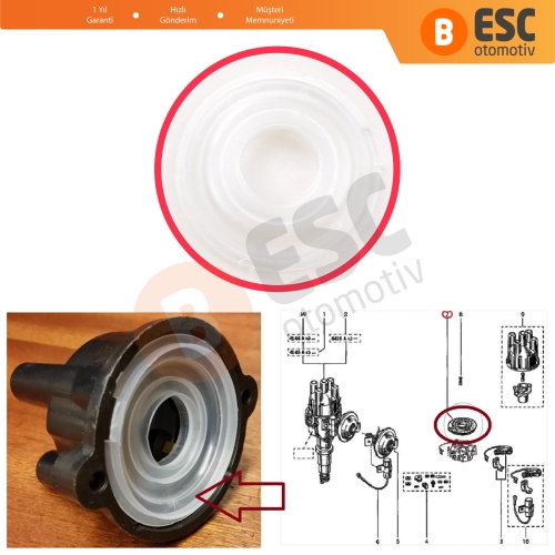 Renault 9 11 1981–2001 5 GT Turbo 7701021983 İçin Distribütör Toz Koruyucu Diyafram Kapağı