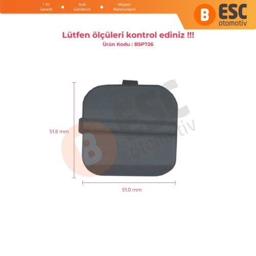 Ford Focus Sedan 08 11 İçin Arka Çeki Demir Kapağı 8M51F17K922BB