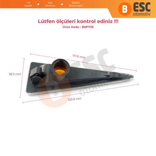 Renault İçin Beyaz Sol Yan Çamurluk Sinyali 8200027150