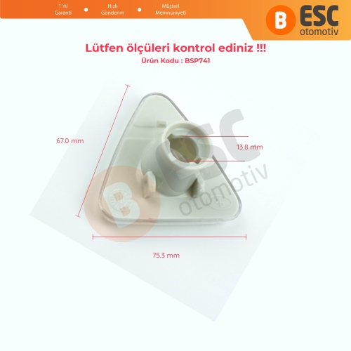 Renault Kangoo 2 3 İçin Beyaz Yan Çamurluk Sinyali 8200439492