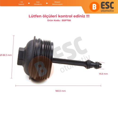 VW Seat Skoda 1 2 TDI İçin Yağ Filtre Kapağı 03P115433A