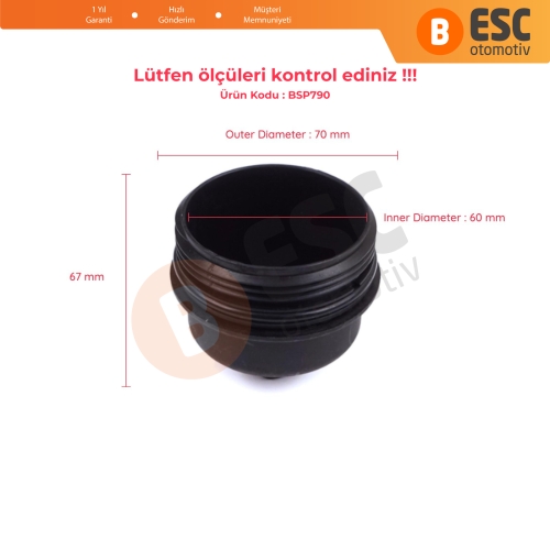 Aveo Cruze Astra H J Corsa C 159 İçin Yağ Filtre Kabı 650170