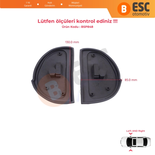 Mercedes W210 W140 W202 S202 SL R129 Makyajlı Kasa İçin Yan Dikiz Aynası Kauçuk Contaları