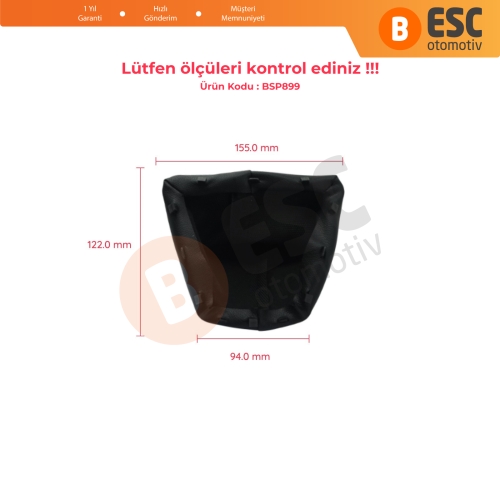 Fiorino Bipper Nemo İçin Siyah Vites Körüğü 55344400 Dar Tip