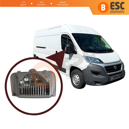 Fiat Peugeot Citroen MK3 İçin SAĞ Yan Ayna Sinyali BEYAZ 71748253