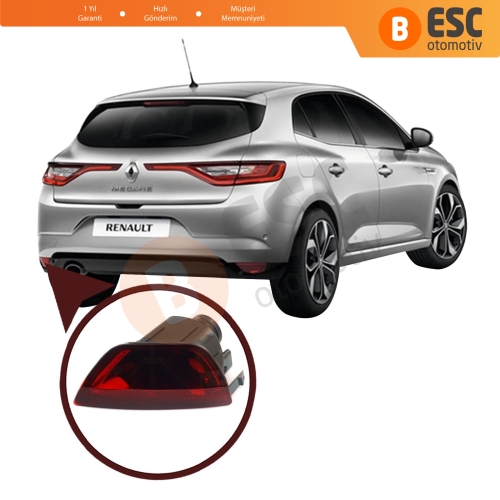 Renault Megane 3 4/5 Kapı için Arka Tampon Sis Farı Sol 265850009R