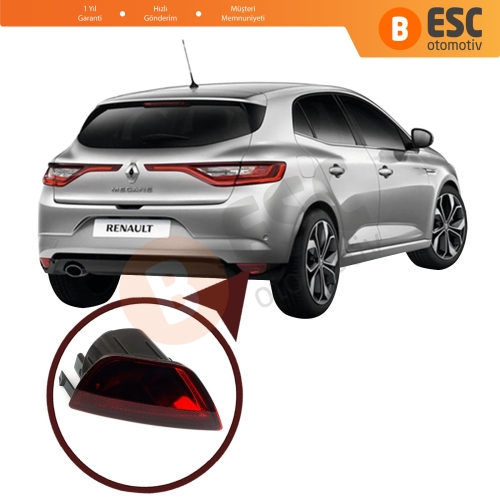 Renault Megane 3 4/5 Kapı için Arka Tampon Sis Farı Sağ 265600010R