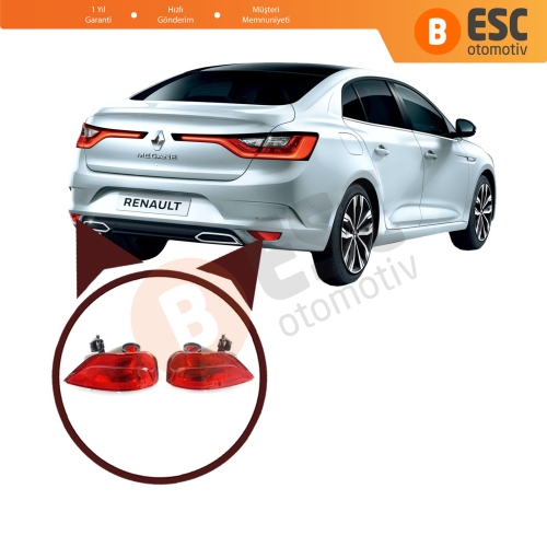 Renault Megane MK4 Sedan Scenic MK4 için Arka Tampon Sis Farı 265855907R , 265808906R