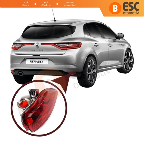 Renault Megane MK4 HB için Arka Tampon Sis Farı Sağ 265804720R