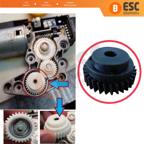 Citroen C3 FC Toyota Avensis T22 Corona T21 Zafira A Porsche 911 Mercedes W163 C208 A208 Nissan Primera P12 Altima L31 için Sunroof Motor Tamir Dişlisi 30-Diş