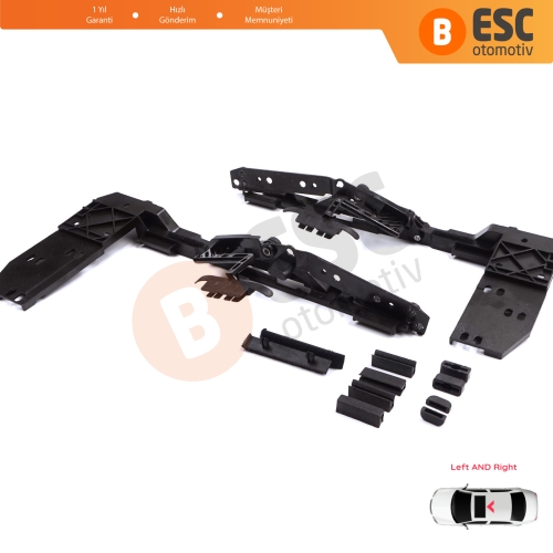 Mercedes E Class W124 S124 C124 190 W201 1247800512 1247800612 İçin Sunroof Kaldırma Ayak Tamir Seti Bağlantı Saçlı