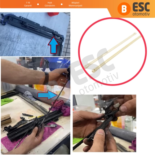 Renault Clio MK2 BB CB SB Scenic MK2 JM Megane MK1 Coupe 7701367848 İçin 1 Çift Sunroof Kaldırma Kızak Bağlantı Çıtası