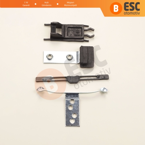 BMW 3 Serisi E46 2003-2006 Makyajlı Kasa 54137134516 54138246025 için 4 Parça Sunroof Perde Kayar Kızak Çıta Bakalit Klips Seti