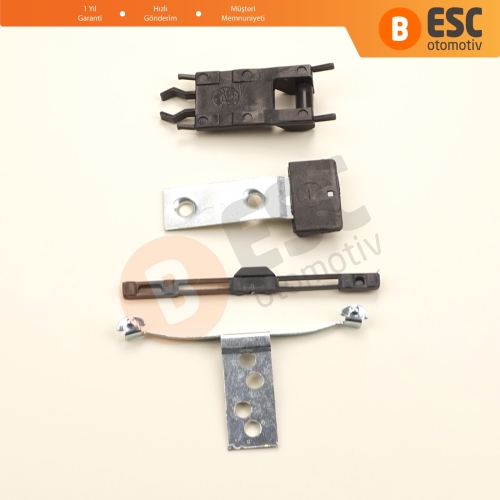 BMW 3 Serisi E46 2003-2006 Makyajlı Kasa 54137134516 54138246025 için 4 Parça Sunroof Perde Kayar Kızak Çıta Bakalit Klips Seti