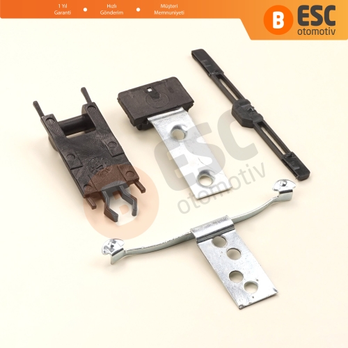 BMW 3 Serisi E46 2003-2006 Makyajlı Kasa 54137134516 54138246025 için 4 Parça Sunroof Perde Kayar Kızak Çıta Bakalit Klips Seti