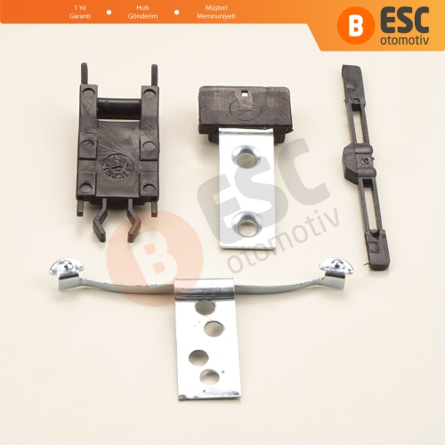 BMW 3 Serisi E46 2003-2006 Makyajlı Kasa 54137134516 54138246025 için 4 Parça Sunroof Perde Kayar Kızak Çıta Bakalit Klips Seti