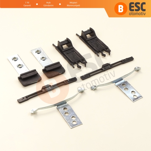 BMW 3 Serisi E46 1997-2003 Makyajsız Kasa 54138246027 54138246025 için 8 Parça Sunroof Perde Kayar Kızak Çıta Bakalit Klips Seti