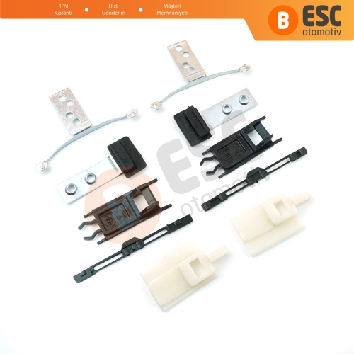 BMW 3 Serisi E46 1997-2003 Makyajsız Kasa 54138246027 54138246025 için 10 Parça Sunroof Perde Kayar Kızak Çıta Bakalit Klips Seti