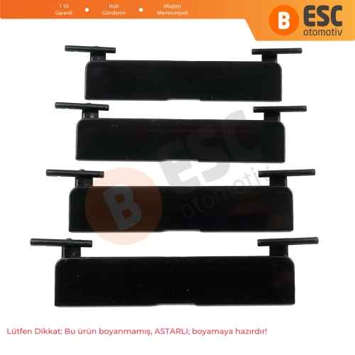 Mercedes C W204 İçin 4 Adet Tavan Oluk Çıtası Port Bagaj Kapağı 20469071829040 95*20 mm