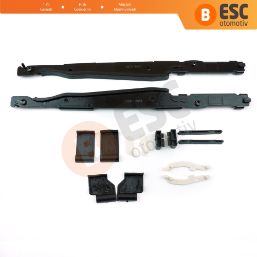 BMW 3 E91 5 E61 X3 E83 X5 E53 E70 Cullinan RR31 54138408062 İçin 12 Parça Sunroof Ray Kızak Tavan Perde Tamir Seti