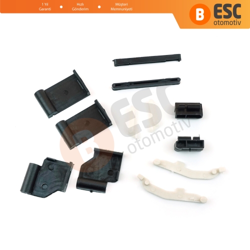 BMW 3 E91 5 E61 X3 E83 X5 E53 E70 Cullinan RR31 54138408062 İçin 12 Parça Sunroof Ray Kızak Tavan Perde Tamir Seti