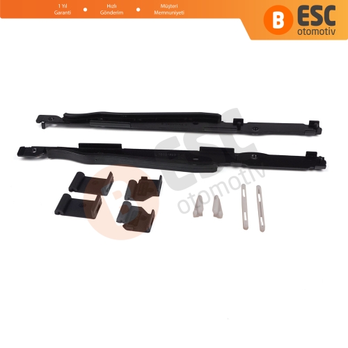 BMW 3 E91 5 E61 X3 E83 X5 E53 E70 Cullinan RR31 54138408062 İçin 10 Parça Sunroof Ray Kızak Tavan Perde Tamir Seti