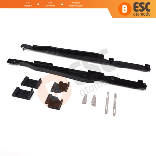 BMW 3 E91 5 E61 X3 E83 X5 E53 E70 Cullinan RR31 54138408062 İçin 10 Parça Sunroof Ray Kızak Tavan Perde Tamir Seti