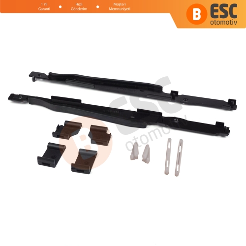 BMW 3 E91 5 E61 X3 E83 X5 E53 E70 Cullinan RR31 54138408062 İçin 10 Parça Sunroof Ray Kızak Tavan Perde Tamir Seti