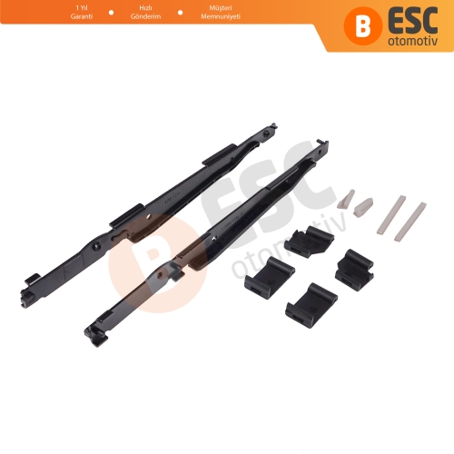 BMW 3 E91 5 E61 X3 E83 X5 E53 E70 Cullinan RR31 54138408062 İçin 10 Parça Sunroof Ray Kızak Tavan Perde Tamir Seti