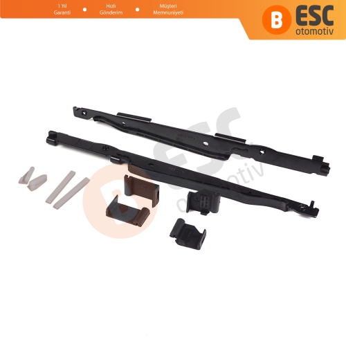 BMW 3 E91 5 E61 X3 E83 X5 E53 E70 Cullinan RR31 54138408062 İçin 10 Parça Sunroof Ray Kızak Tavan Perde Tamir Seti