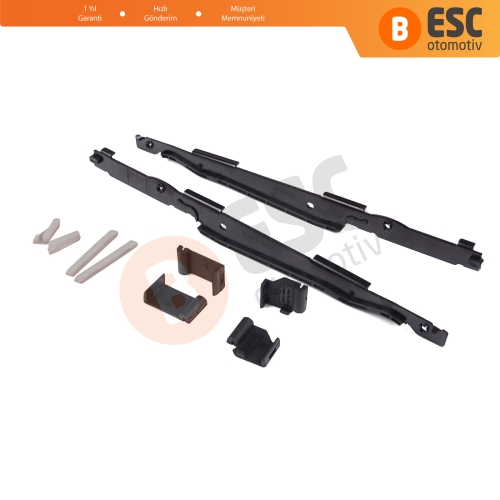 BMW 3 E91 5 E61 X3 E83 X5 E53 E70 Cullinan RR31 54138408062 İçin 10 Parça Sunroof Ray Kızak Tavan Perde Tamir Seti