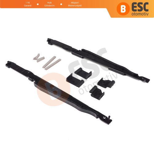 BMW 3 E91 5 E61 X3 E83 X5 E53 E70 Cullinan RR31 54138408062 İçin 10 Parça Sunroof Ray Kızak Tavan Perde Tamir Seti