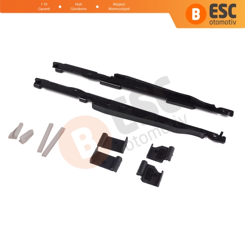 BMW 3 E91 5 E61 X3 E83 X5 E53 E70 Cullinan RR31 54138408062 İçin 10 Parça Sunroof Ray Kızak Tavan Perde Tamir Seti
